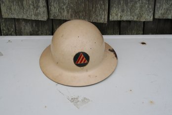 WWII World War II Civil Defense Air Raid Metal Helmet