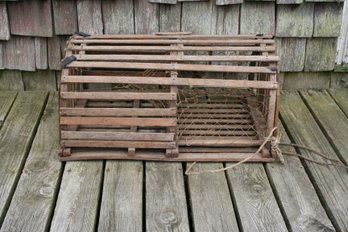 Cool Vintage Wood Fishermen's Lobster Trap