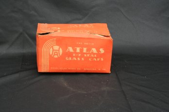 Box Of Vintage Hazel Atlas E-Z  Seal Glass Lids For Canning Jars