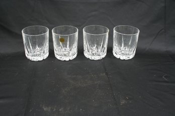 Set Of Four (4) B&B Fine Crystal High Ball Glasses