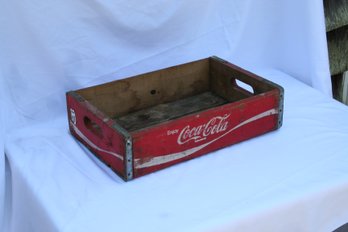 Vintage Wood Coca Cola Bottle Advertising Carrying Case