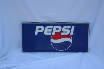 Vintage Metal Pepsi Advertising Sign