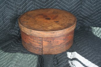 Large Antique Oak Primitive Country Bentwood Pantry/Cheese Box - London