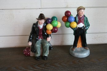 Royal Doulton Balloon Seller Figurines Pair (2)
