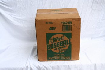 1989 Topps Baseball Cards Wax Case Full Case Unopened - (20 Boxes With 36 Packs)