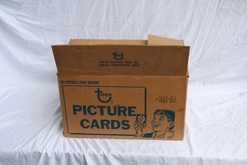 1987 Topps Baseball Cards Vending Case - Full Case - 24 Boxes In Case With 500 Cards Per Box