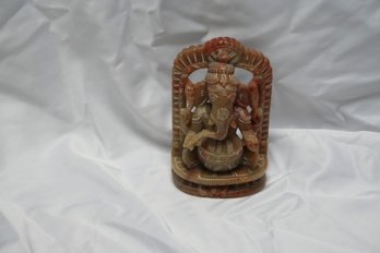 Vintage Soapstone Carved Ganesh