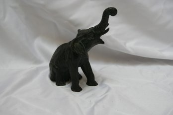 Small Bronze Elephant Figurine