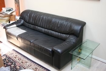 Black Leather Sofa