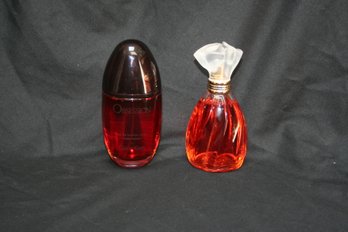 Lot Of Two (2) Bottles Of Perfume - Obsession/Nicole Miller