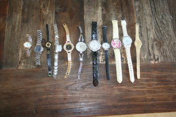 Lot Of Eleven (11) Miscellaneous  Watches - Untested (Lot #1)