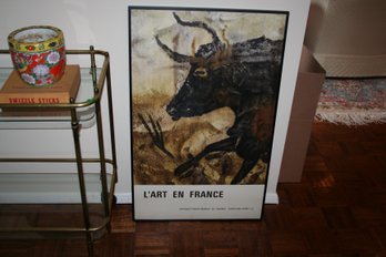 L'art En France French Art Exhibition Poster - Framed