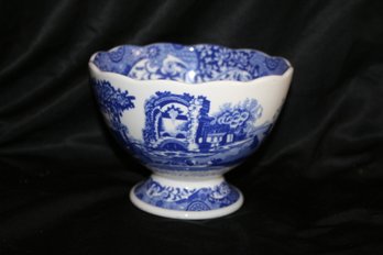 Spode Blue & White 'Italian' Footed Bowl