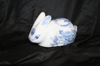 Blue & White Porcelain Rabbit Made In China