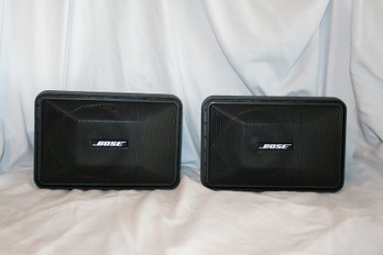 Pair (2) Of Bose Model 101 Music Monitor Speakers