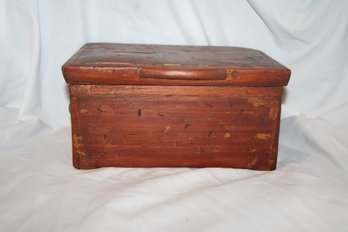 Early Primitive Hand Made Wood Box Spain/Italy ?