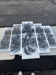 Palm Tree Art On Canvas