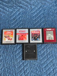 Atari Games- Pole Position , Raiders Of The Last Ark , Krull , Solaris , Unknown Title