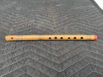 Native American Carved And Painted Flute