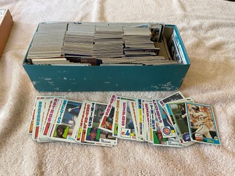 Shoe Box Filled Of MLB Baseball Trading Cards 80s