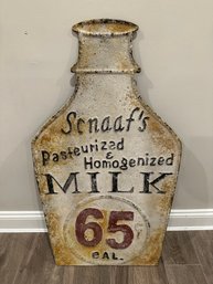 Farmhouse Milk Metal Sign