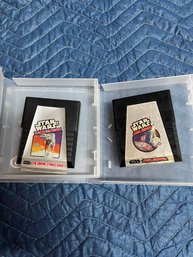 Atari Games With Nintendo Cases- Star Wars - Jedi Arena , The Empire Strikes Back - 1980s