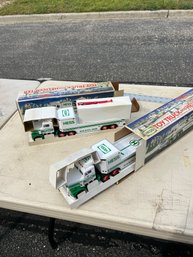2 Hess Trucks With Boxes