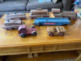 Vintage Wooden Locomotive Trains , Fairlawn Transport
