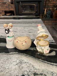 Wedding Cake Trinket, Bell, Candle Holder