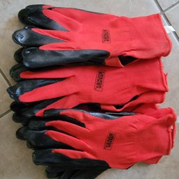 6 Pair Mechanic Gloves Size Large