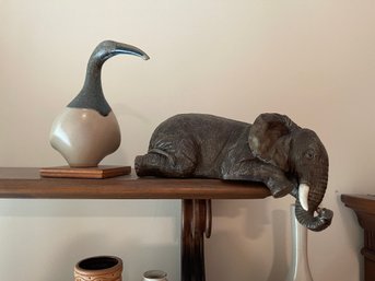 Elephant Statue , Bird Statue