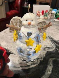 Snowman Candle Holder