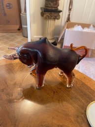 Geo Glass Bull