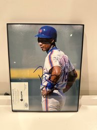 Signed Daryl Strawberry Photo With COA Certificate Of Authenticity