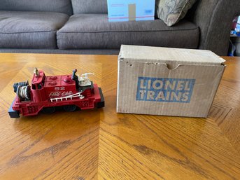 Lionel Trains 52 Fire Car With Original Box Blt 858