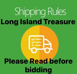 SHIPPING RULES & INFORMATION- Read Before Bidding
