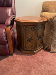 Vintage Hexagon Side Table