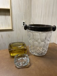 Ashtrays , Cut Glass Ice Bucket