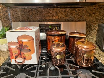 Copper Canister Set