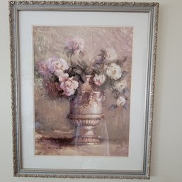Framed Art - Floral Arrangement In Vase