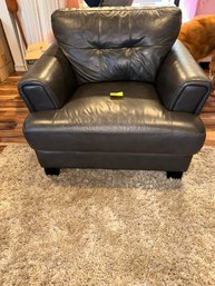 Leather Side Club Chair