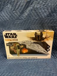 New Star Wars Boba Fetts Starfighter & Imperial Light Cruiser Set Toy