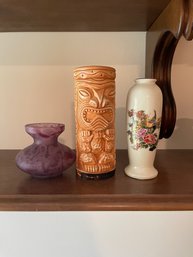 3 Small Vases