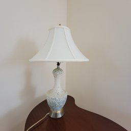 Table Lamp- White - Blue Speckled