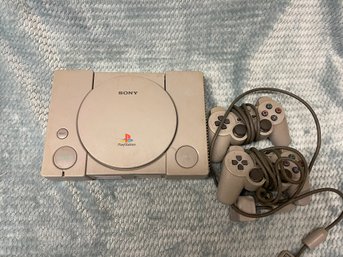 Sony Playstation Game Console With Controllers