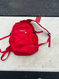 Red Supreme Backpack - Not Authenticated - Sold As Is