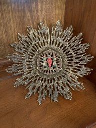 Vintage Oversized Brass Bowl Judaic Jerusalem