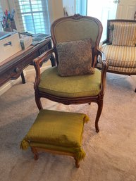 Vintage Arm Chair & Stool