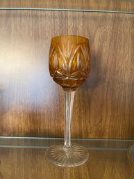 Amber Wine Glass