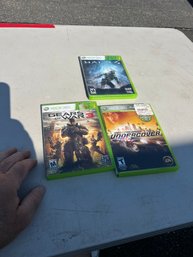 Xbox 360 Games Halo 2, Need For Speed, War 3